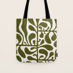 Linocut Plant #1 Tote Bag Gallery Image 1