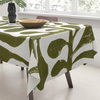 Linocut Plant #1 Tablecloth Gallery Image 3