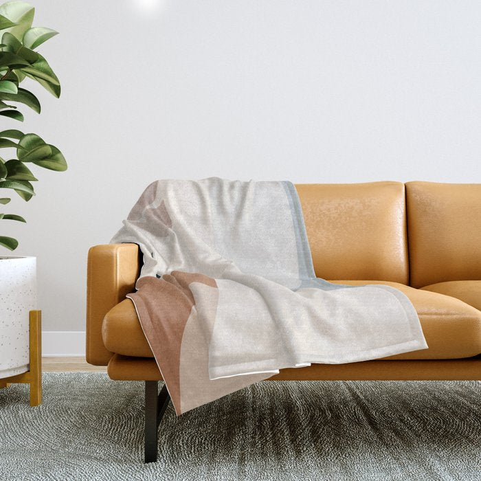 Abstract Minimal Shapes 12 Throw Blanket Gallery Image 1
