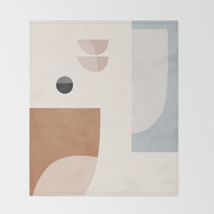 Abstract Minimal Shapes 12 Throw Blanket Gallery Image 2