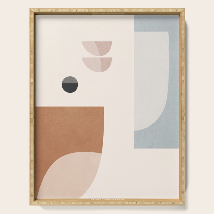 Abstract Minimal Shapes 12 Serving Tray Gallery Image 1