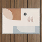 Abstract Minimal Shapes 12 Outdoor Rug Gallery Image 1