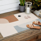 Abstract Minimal Shapes 12 Outdoor Rug Gallery Image 2