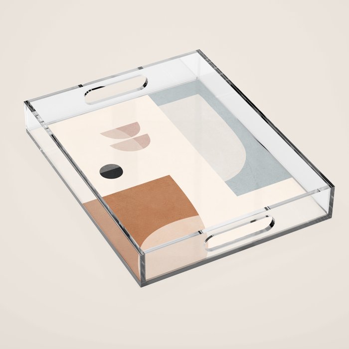 Abstract Minimal Shapes 12 Acrylic Tray Gallery Image 1