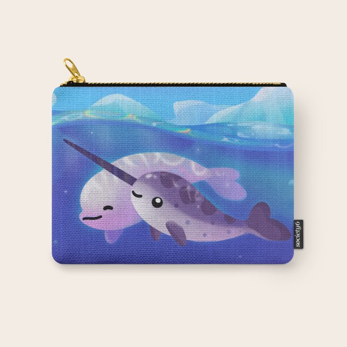 Beluga and Narwhal Carry All Pouch Gallery Image 1