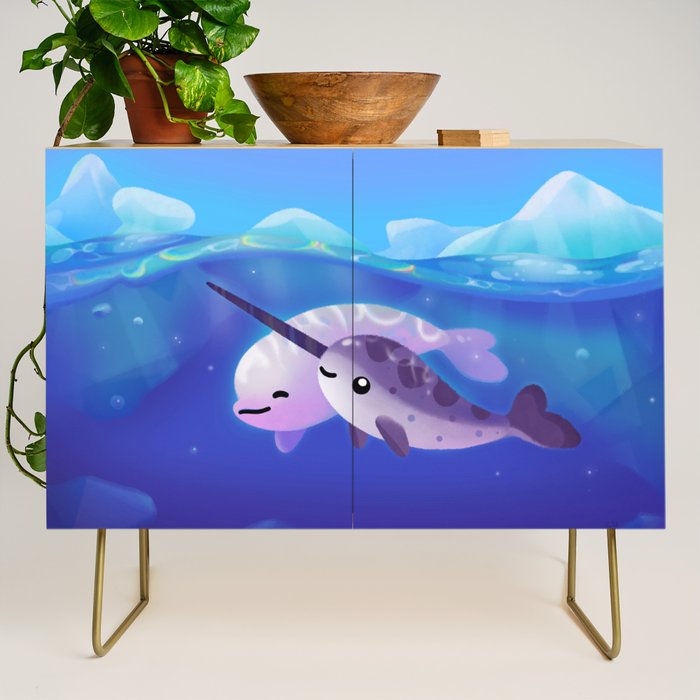 Beluga and Narwhal Credenza Gallery Image 1