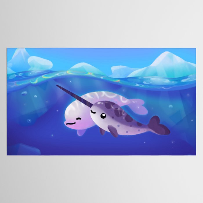 Beluga and Narwhal Tablecloth Gallery Image 2