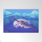 Beluga and Narwhal Welcome Mat Gallery Image 1