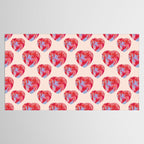 Heart and love retro psychedelic, valentine's day Tablecloth Gallery Image 2