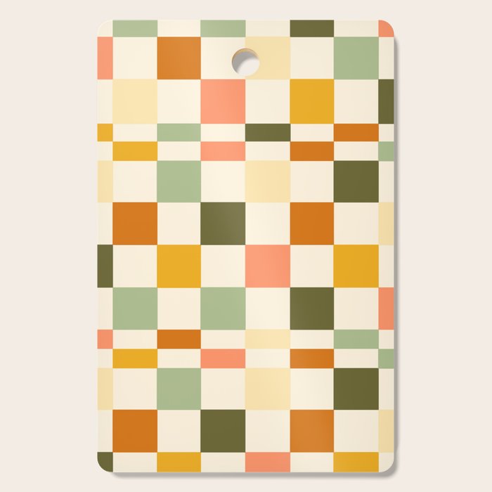 Vintage Checkerboard Pattern Cutting Board Gallery Image 1