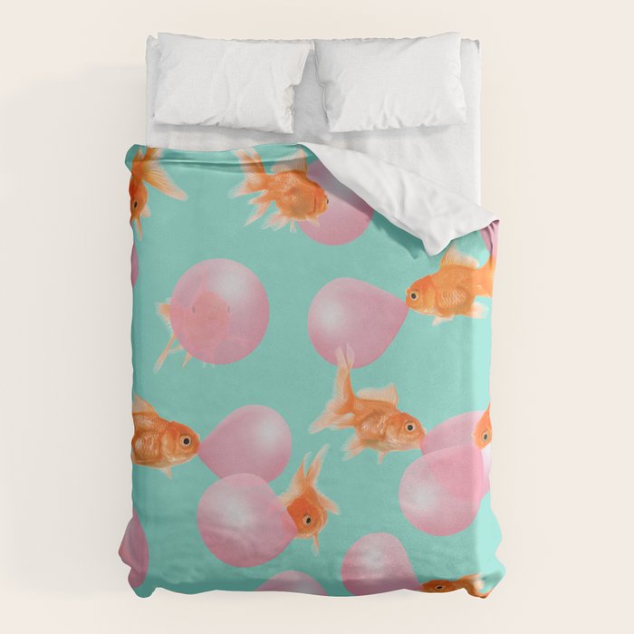 BUBBLEGUM GOLDFISH Duvet Cover Gallery Image 6