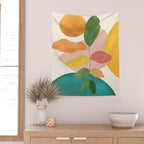 Colorful Branching Out 21 Wall Tapestry Gallery Image 2
