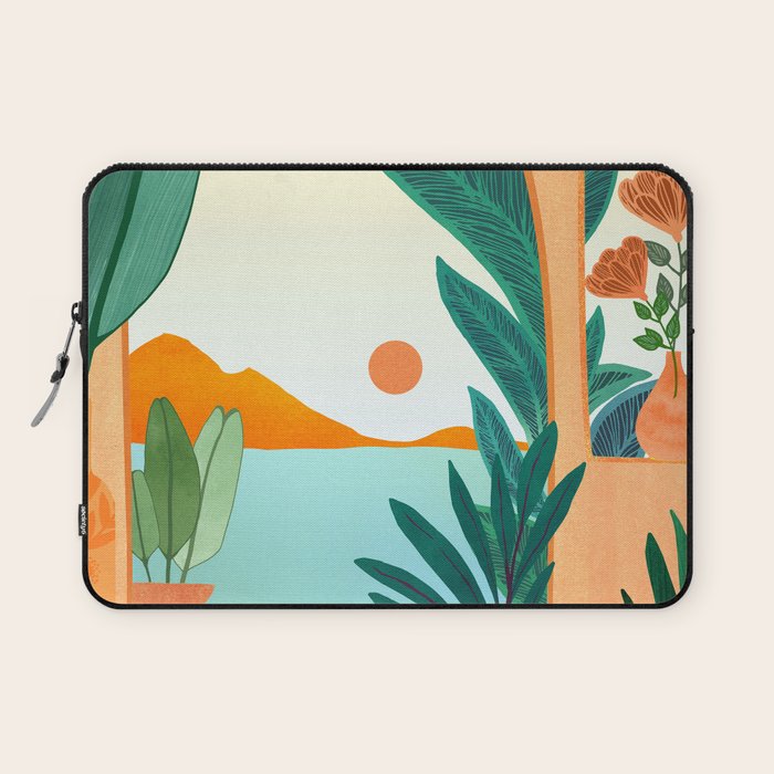 Summer Villa Landscape  Laptop Sleeve Gallery Image 1