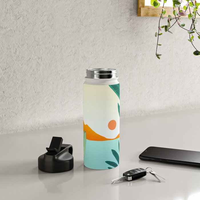 Summer Villa Landscape  Water Bottle Gallery Image 4