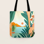 Summer Villa Landscape  Tote Bag Gallery Image 1