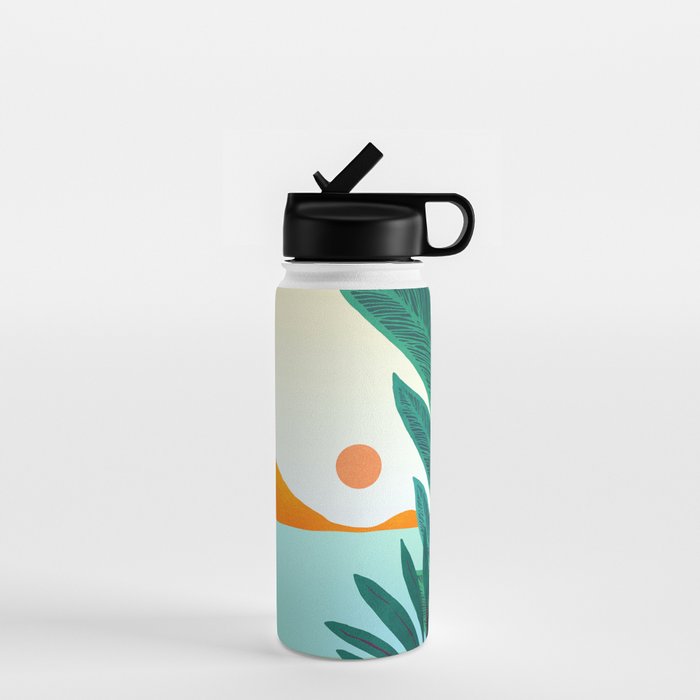 Summer Villa Landscape  Water Bottle Gallery Image 1