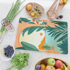 Summer Villa Landscape  Cutting Board Gallery Image 2