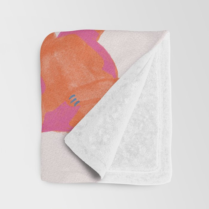 Sleepy Cozy Kitty Cats in Orange & Peach Throw Blanket Gallery Image 3