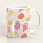 Sleepy Cozy Kitty Cats in Orange & Peach Coffee Mug Gallery Image 1
