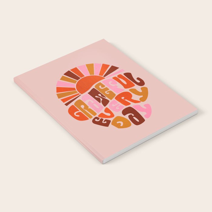 Grateful Everyday - 70s Hippie Style  Notebook Gallery Image 1