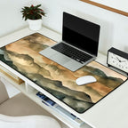 Misty Mountains Watercolor Landscape Desk Mat Gallery Image 2