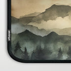Misty Mountains Watercolor Landscape Laptop Sleeve Gallery Image 3