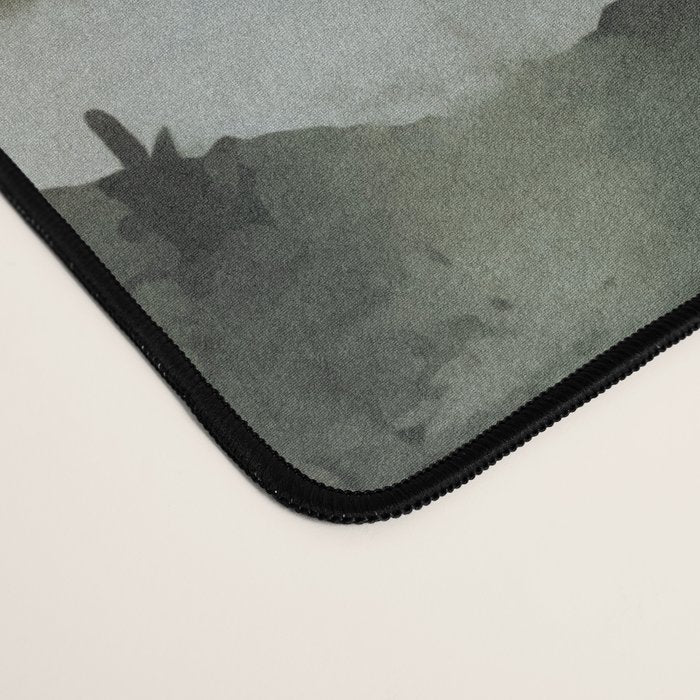 Misty Mountains Watercolor Landscape Desk Mat Gallery Image 4
