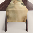 Misty Mountains Watercolor Landscape Table Runner Gallery Image 1