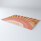 Modern Art Print - Watercolor Sun #1 Rug Gallery Image 3