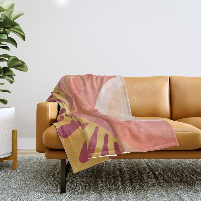 Modern Art Print - Watercolor Sun #1 Throw Blanket Gallery Image 1