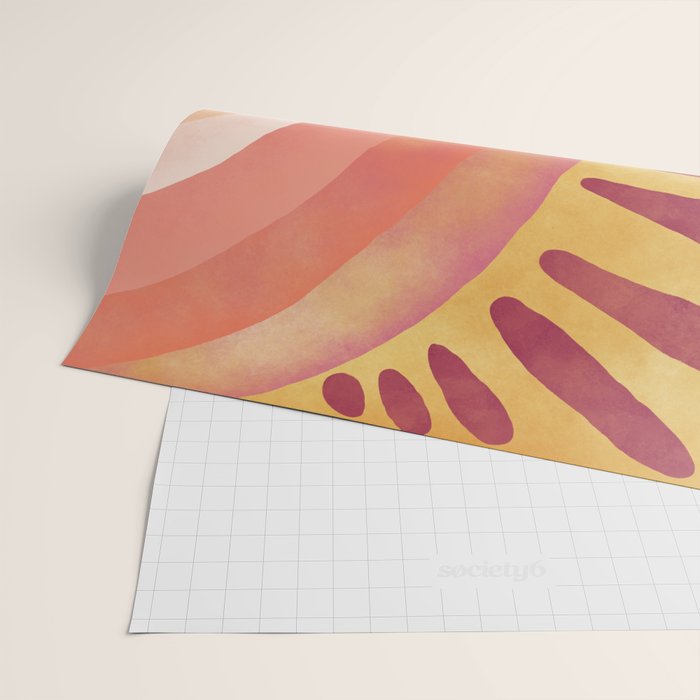 Modern Art Print - Watercolor Sun #1 Wrapping Paper Gallery Image 2