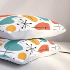 Retro Mid Century Modern Atomic Starburst Pattern Pillow Sham Gallery Image 3
