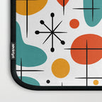 Retro Mid Century Modern Atomic Starburst Pattern Laptop Sleeve Gallery Image 3