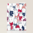 Happy llamas Christmas Choir III Stationery Card Gallery Image 2