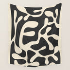 Minimalist Abstract Leaves 1 Wall Tapestry Gallery Image 4