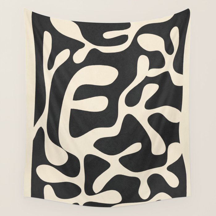 Minimalist Abstract Leaves 1 Wall Tapestry Gallery Image 4