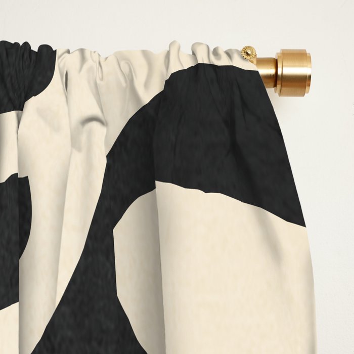 Minimalist Abstract Leaves 1 Window Curtain Gallery Image 2