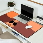 Girl Power - Earthy Rainbow Hair Desk Mat Gallery Image 2