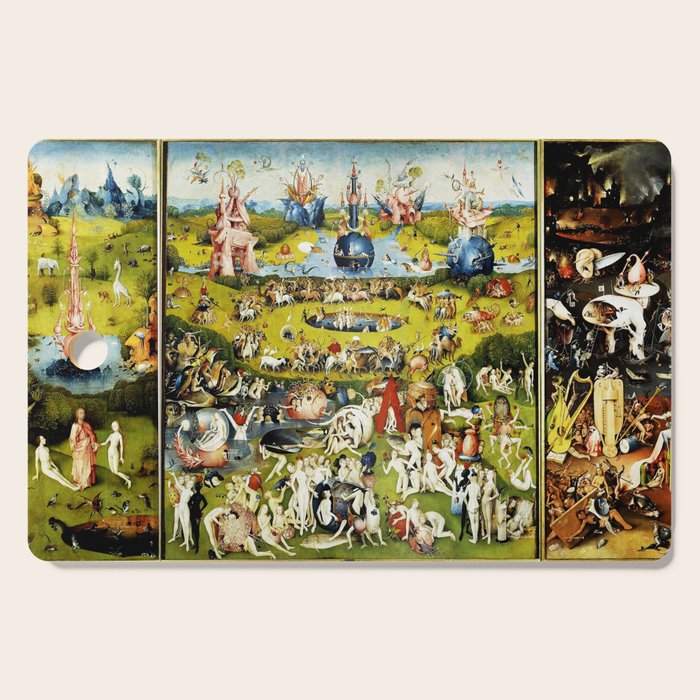 Bosch Garden Of Earthly Delights 3 Panel Cutting Board Gallery Image 1
