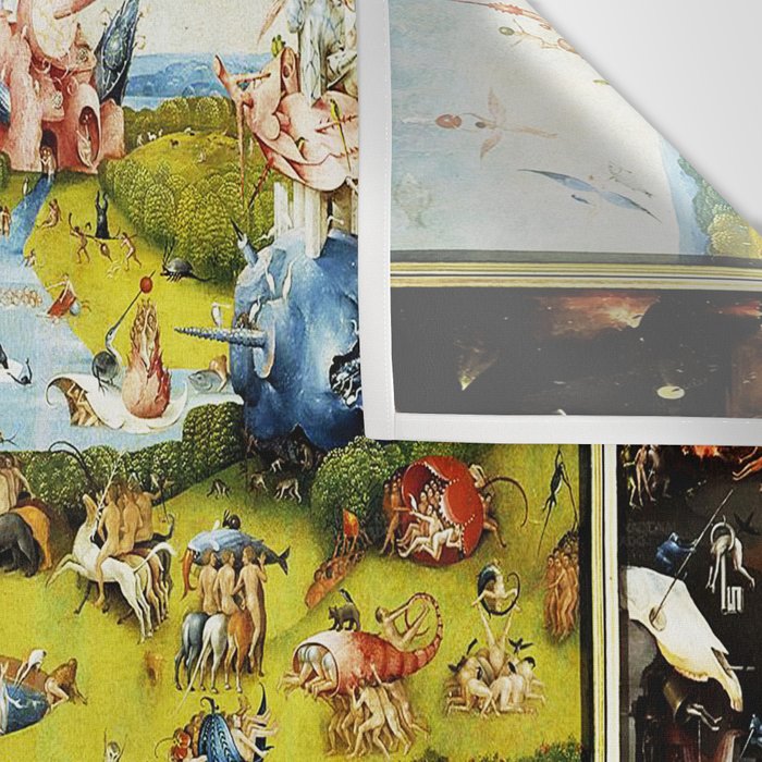 Bosch Garden Of Earthly Delights 3 Panel Wall Tapestry Gallery Image 3