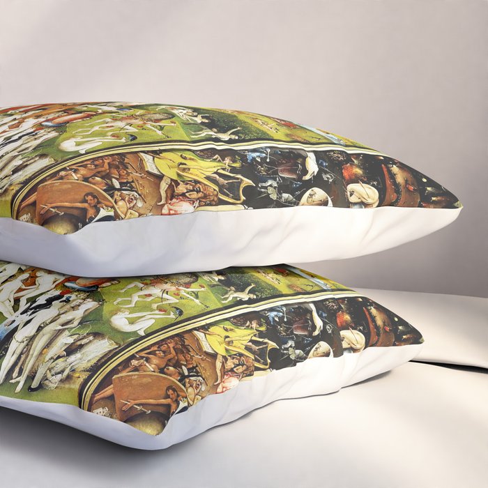 Bosch Garden Of Earthly Delights 3 Panel Pillow Sham Gallery Image 3