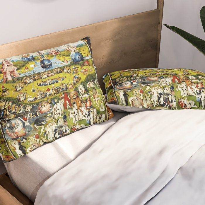 Bosch Garden Of Earthly Delights 3 Panel Pillow Sham Gallery Image 2