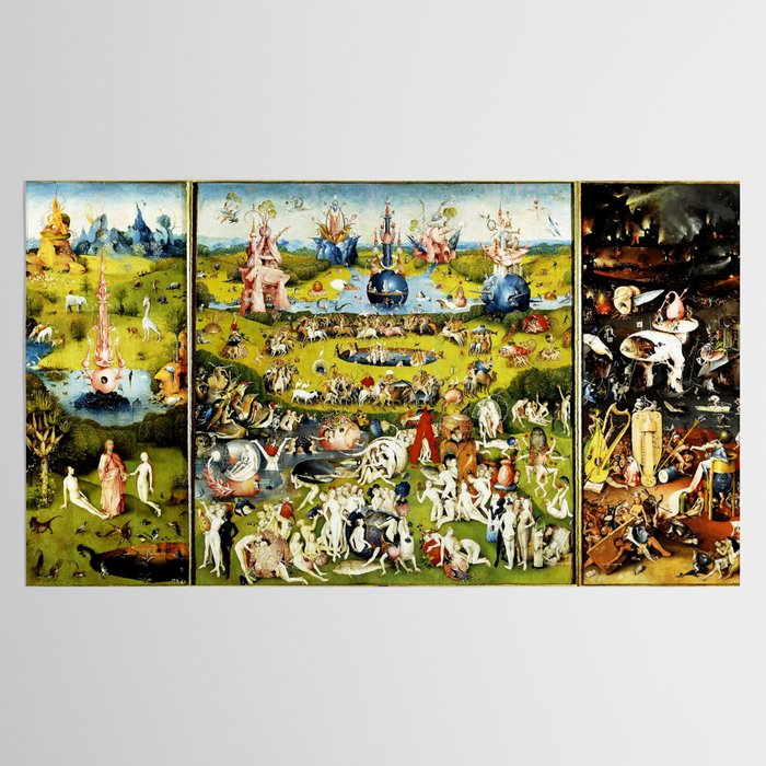 Bosch Garden Of Earthly Delights 3 Panel Tablecloth Gallery Image 2