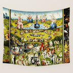 Bosch Garden Of Earthly Delights 3 Panel Wall Tapestry Gallery Image 4