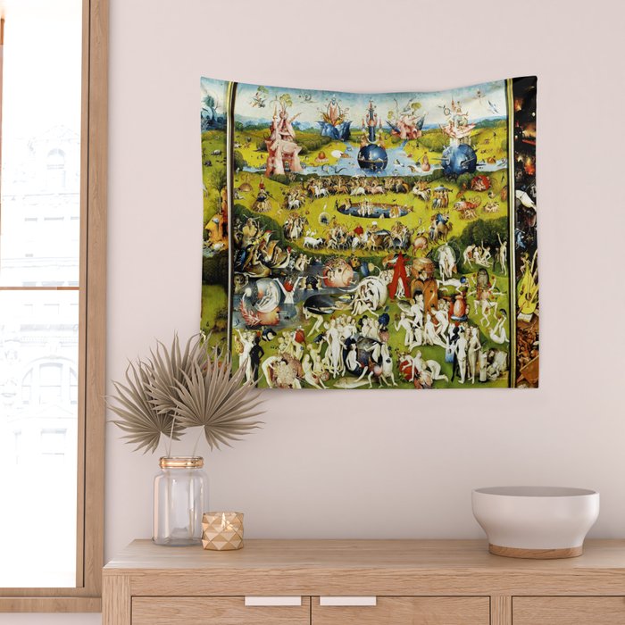 Bosch Garden Of Earthly Delights 3 Panel Wall Tapestry Gallery Image 2