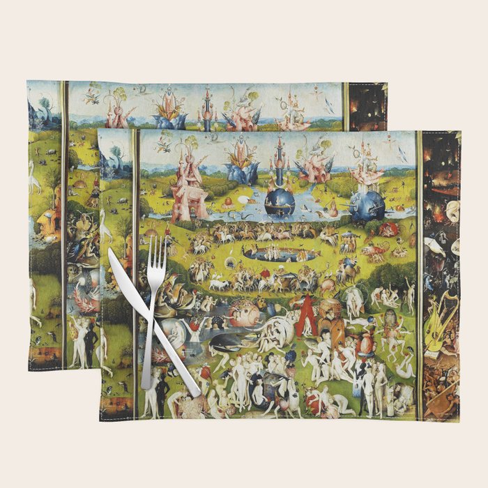Bosch Garden Of Earthly Delights 3 Panel Placemat Gallery Image 1