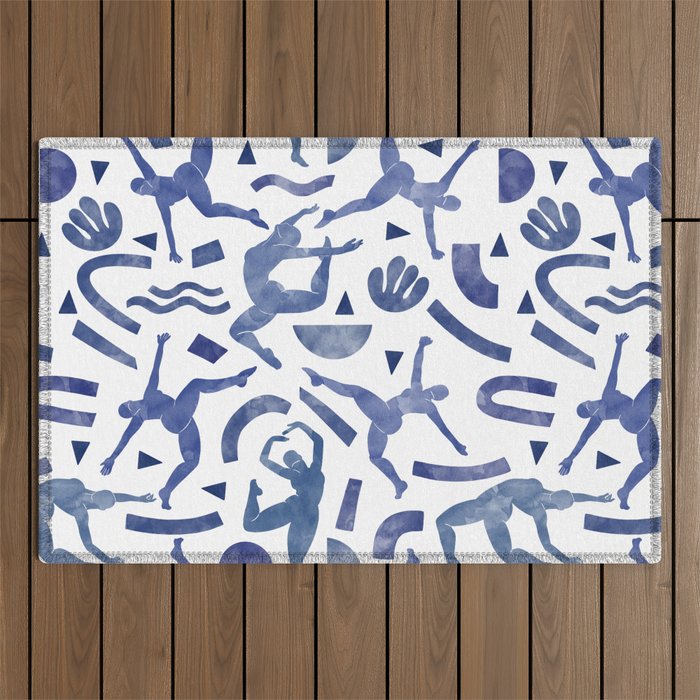 Simple shapes of women Outdoor Rug Gallery Image 1