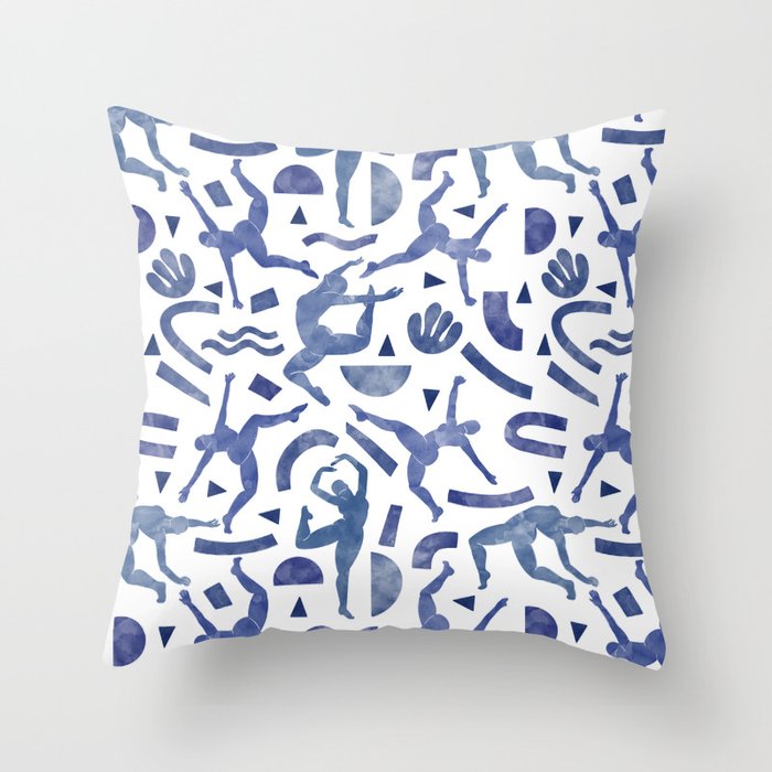 Simple shapes of women Throw Pillow Gallery Image 6