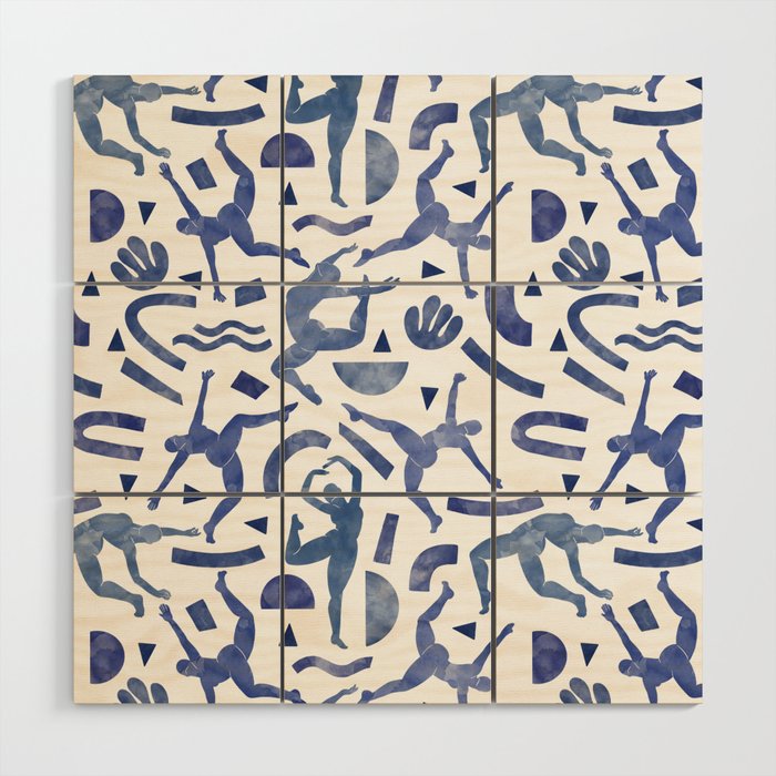 Simple shapes of women Wood Wall Art Gallery Image 1