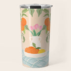Breakfast and Flowers  Travel Mug Gallery Image 1